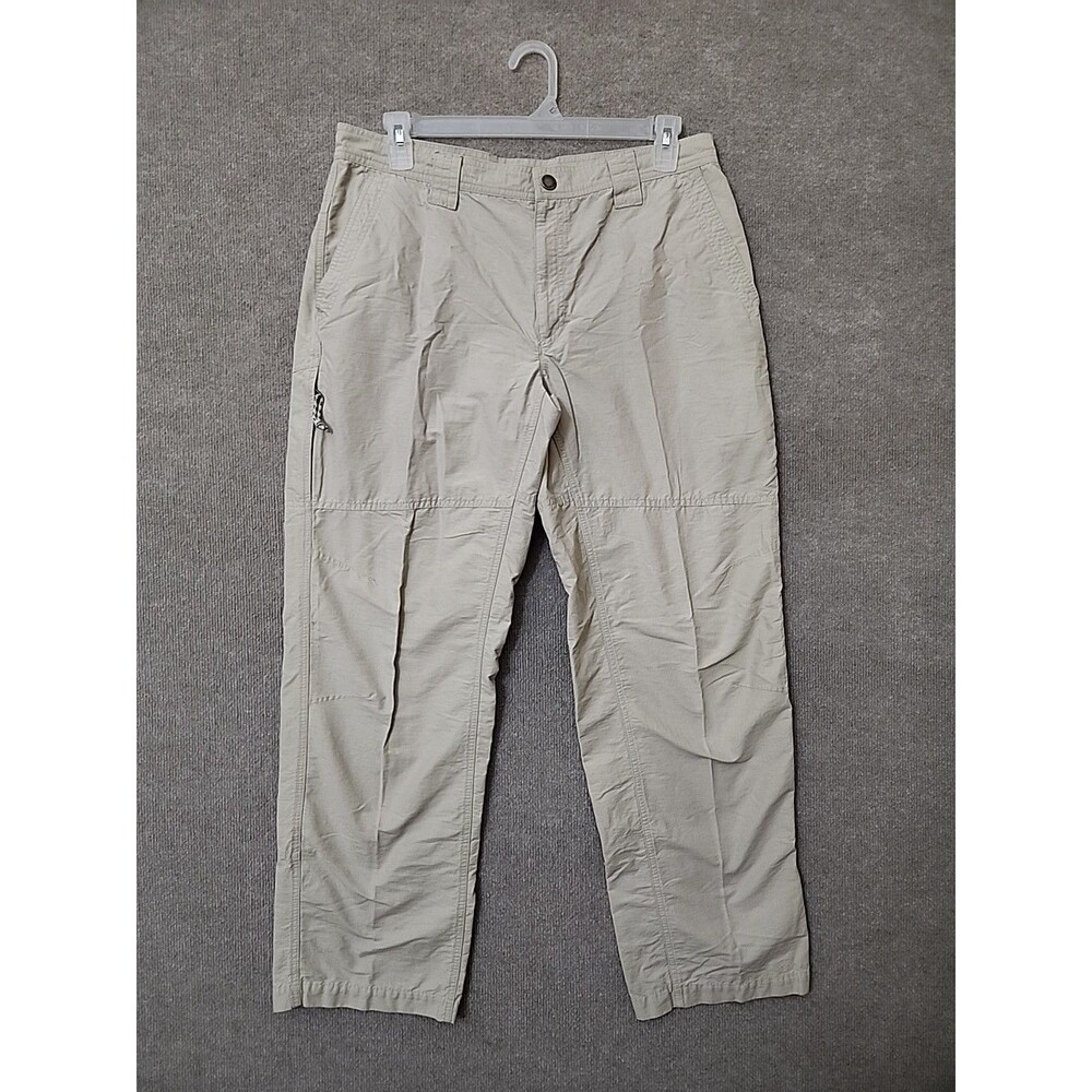 Columbia Utilizer Pants Mens 36x32 Beige Lightweight Utility Straight